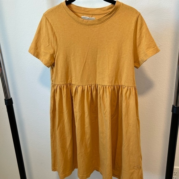 𝅺urban Outfitters Women’s Yellow Dress Size Small Petite - Picture 1 of 11